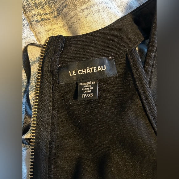 Le Chateau Black Midi Dress Size XS sleeveless - Picture 6 of 10